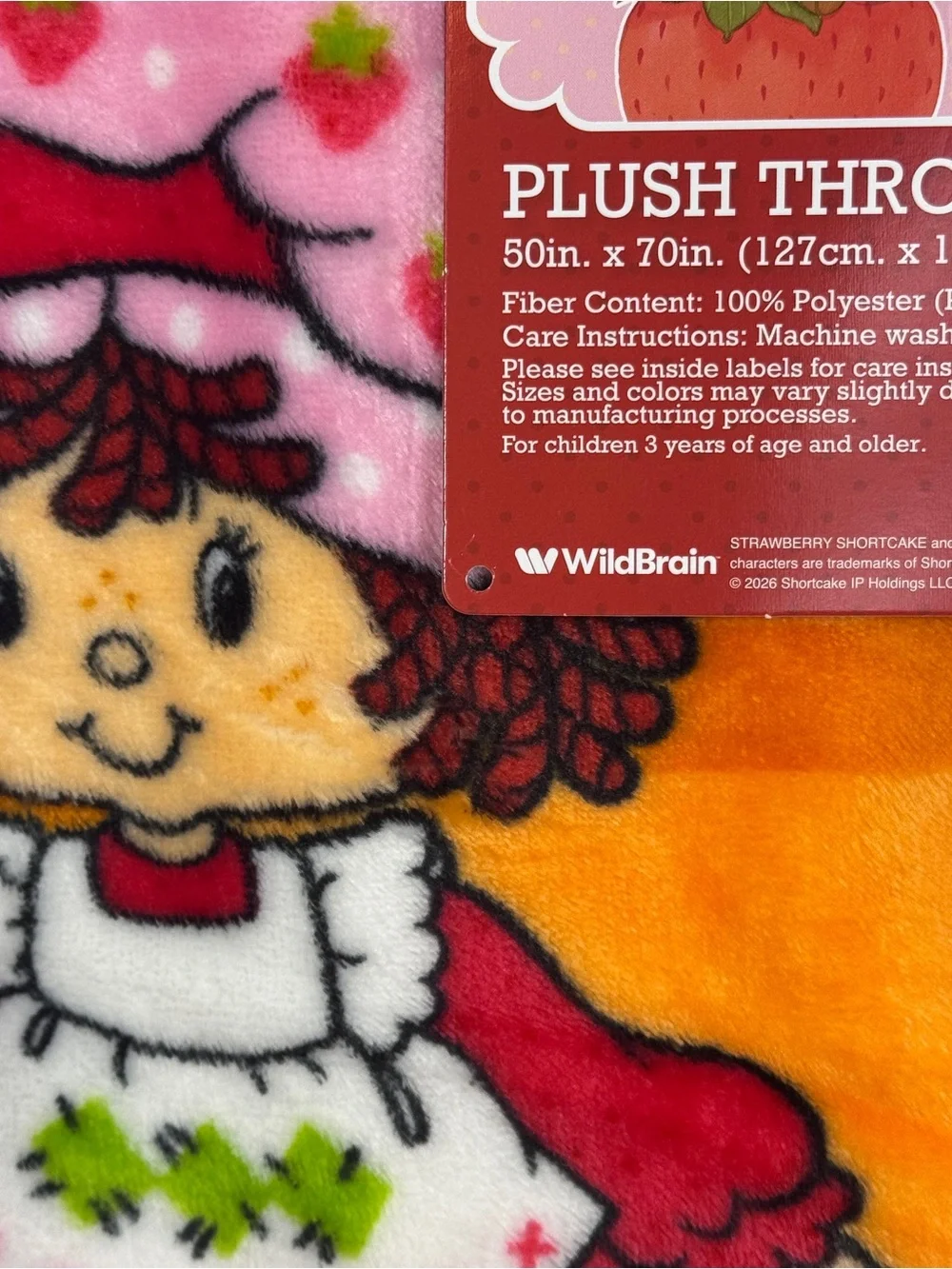 NEW Strawberry Shortcake Halloween Blanket 50x70